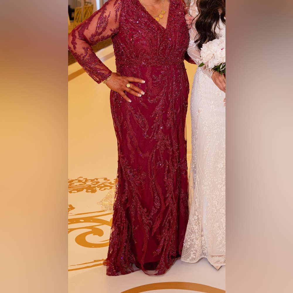 Burgundy Mac Duggal Gown